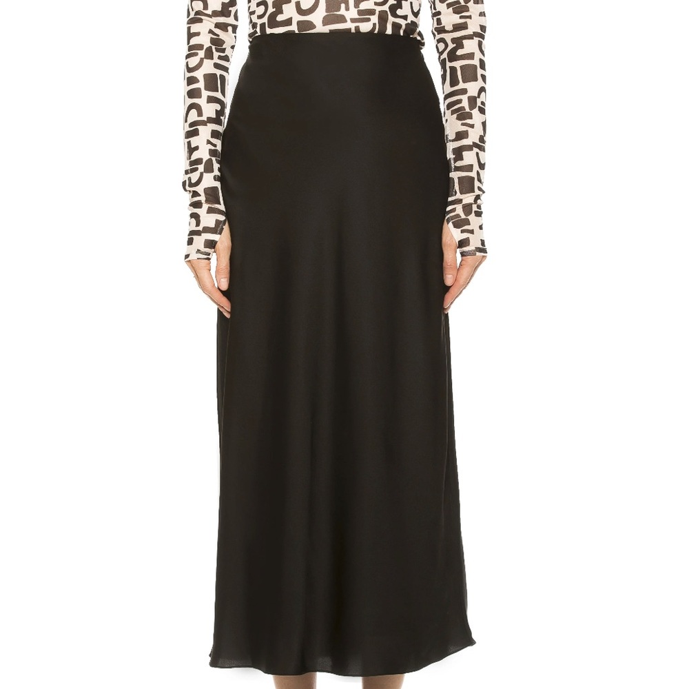 Elegant Black Midi Skirt